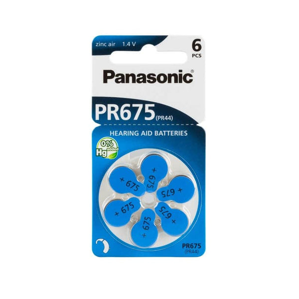 Panasonic Zubehör Hörgerätebatterien Panasonic PR 675